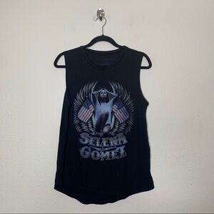 Selena Gomez Graphic Muscle Tank Top